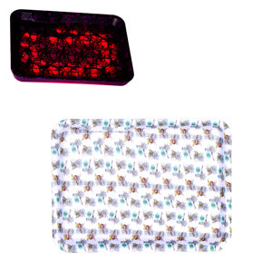 Unbranded RYO Accessories Glow Rolling Tray With Led Light 8.5" x 11.0" Design 3