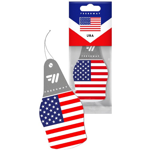 Freshway Air Freshener Flags Dry Air Freshener USA
