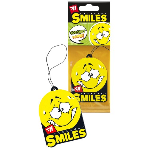 Freshway Air Freshener Smiles Dry Air Freshener Coconut