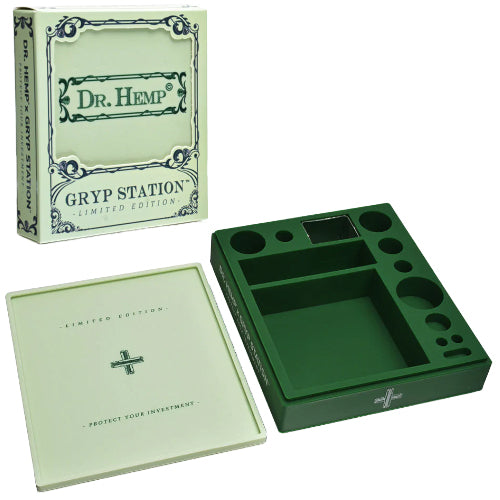 Dr.Hemp Container & Jars Silicone Gryp Station All-One Dabbing Station Green