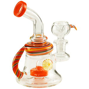 Unbranded Glass Horn 6.0" (7114)-Orange