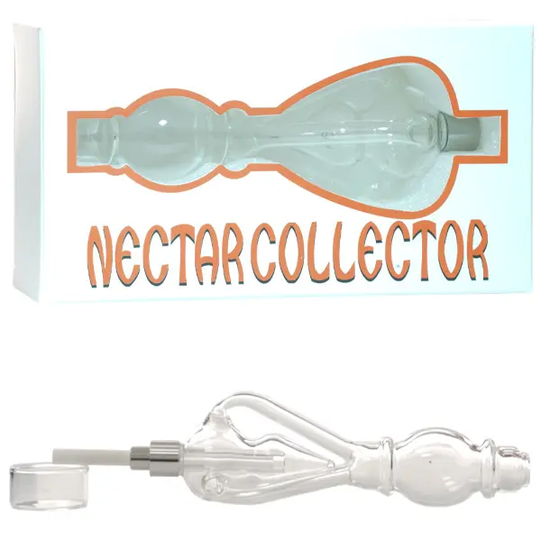 Nectar Collector 9.0" with Recycle & 510 screw Ceramic tip - Clear