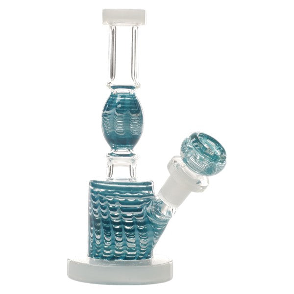 Unbranded Glass W.P. Base Drum Ball Outside 6.0" (16176)-Teal