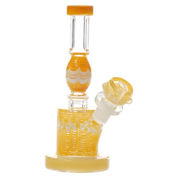 Unbranded Glass W.P. Base Drum Ball Outside 6.0" (16176)-Yellow