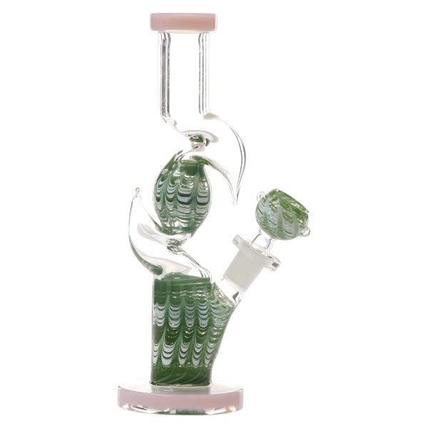 Unbranded Glass W.P. Outside Color Latak Inline 9.0" (19047)-Green