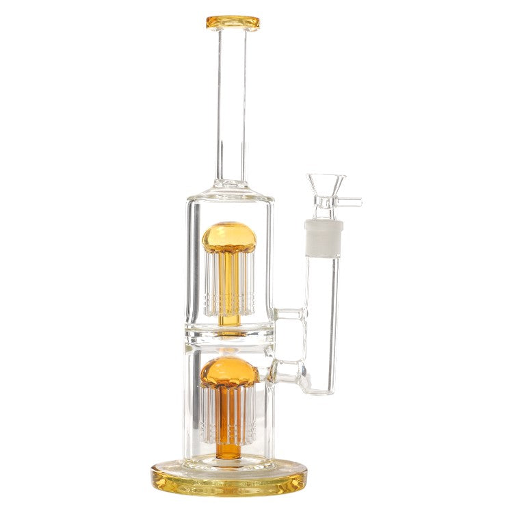 Unbranded Glass with 2 Tree 12.0"-Brown