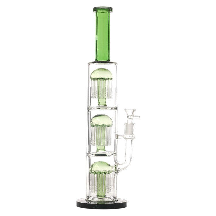 Unbranded Glass with 3 Tree 13.0"-Green