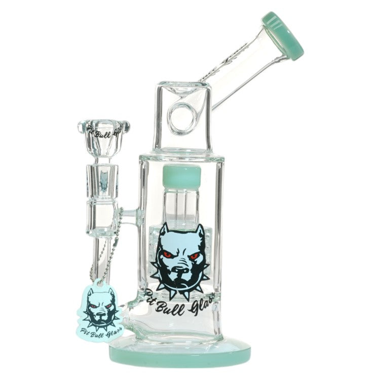 Pit Bull Glass Glass Shower (8958) 10.0"-Milky Teal
