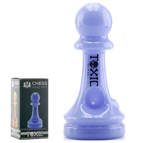 Toxic Hand Pipe Chess TXH8 (6225) Glass 5.0"-Purple