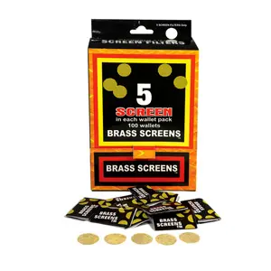 Brass Screen Box - Gold  500 per box (3240-1)