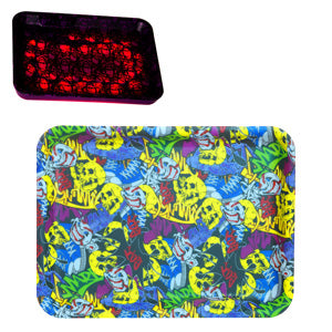 Unbranded RYO Accessories Glow Rolling Tray With Led Light 8.5" x 11.0" -Design: 8