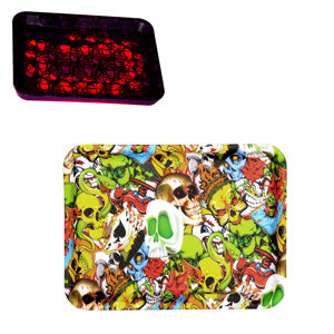 Unbranded RYO Accessories Glow Rolling Tray With Led Light 8.5" x 11.0"-Design-4