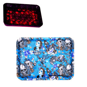 Unbranded RYO Accessories Glow Rolling Tray With Led Light 8.5" x 11.0"-Design-5