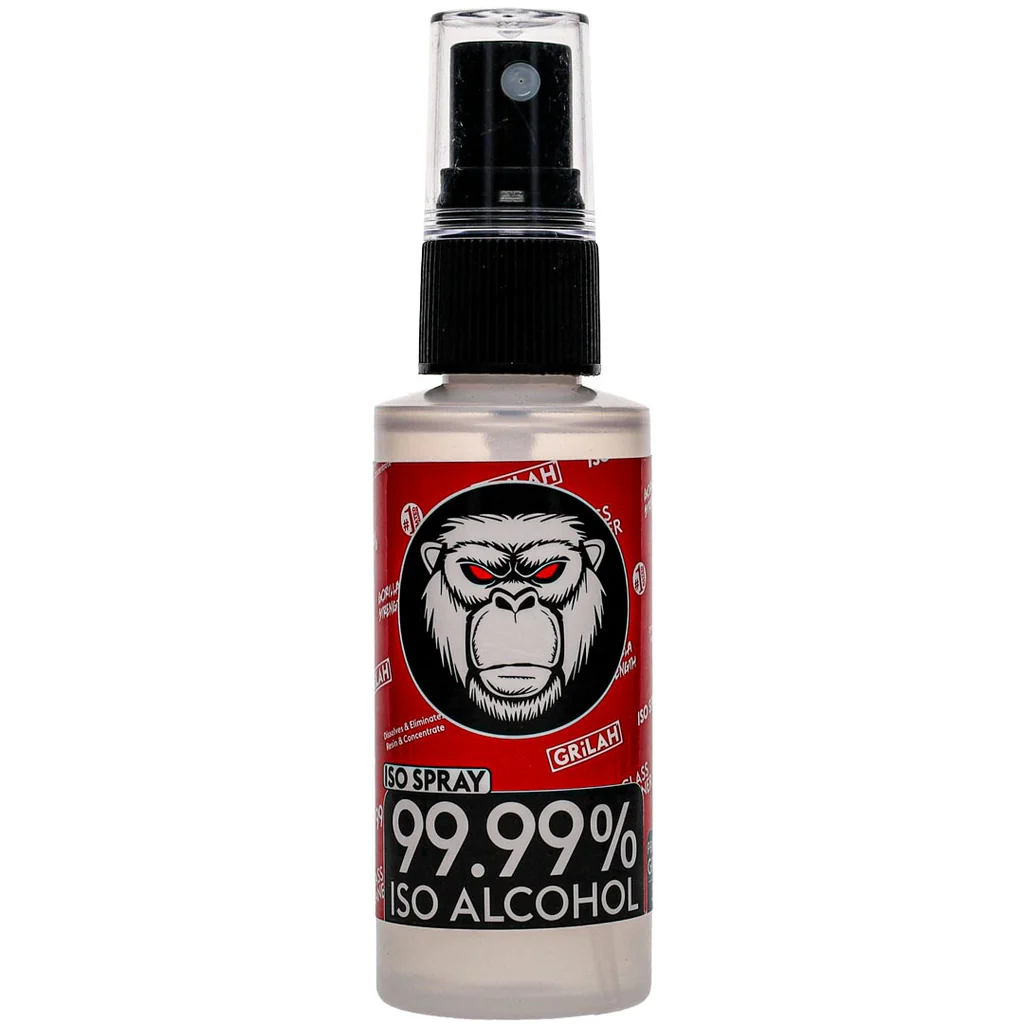 Grilah Glass Cleaner Pink Edition 99.99% Iso Alcohol Premium Grade 2oz - Spray