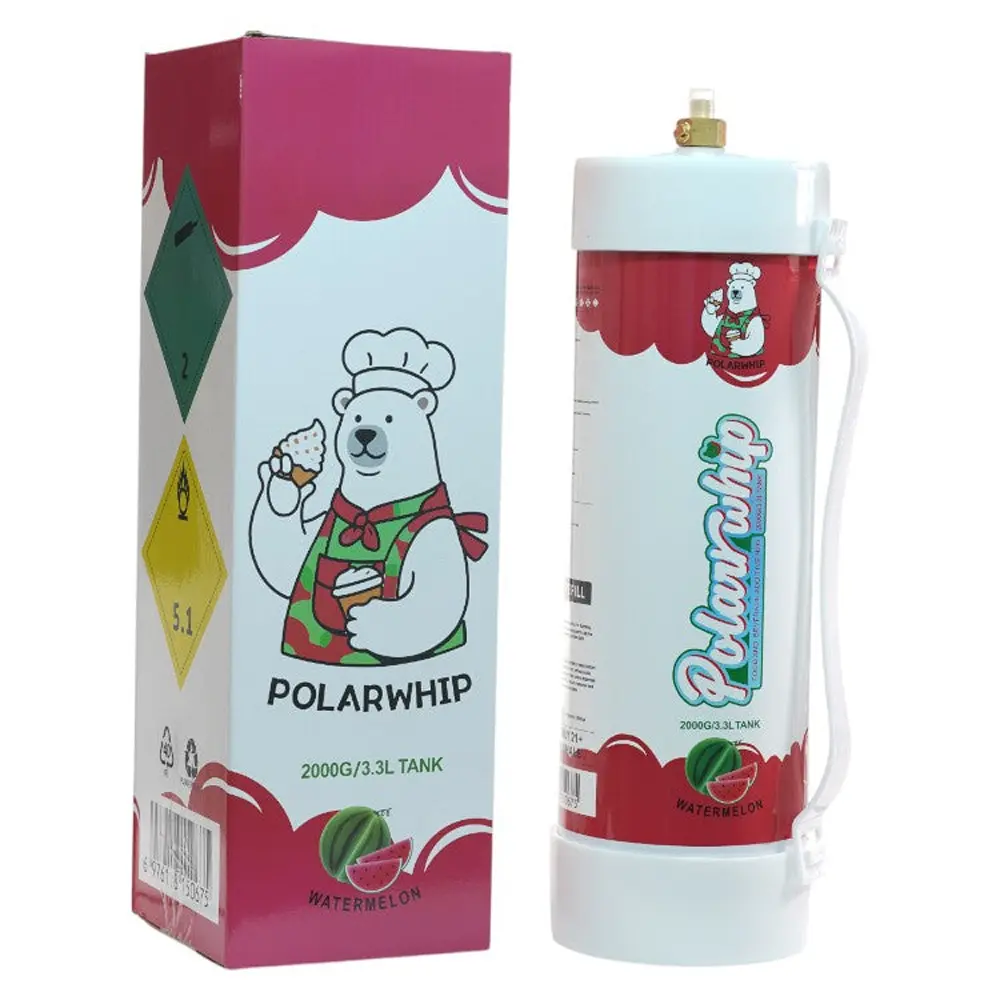 Polar Whip Chargers With Safety Relief Valve 3.3L 2000 GR-Watermelon (2 packs per Box)