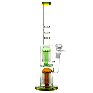 Unbranded Glass W.P. Double Tree Shower 16.0" (7074)-Green/Brown