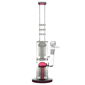 Unbranded Glass W.P. Double Tree Shower 16.0" (7074)-Pink