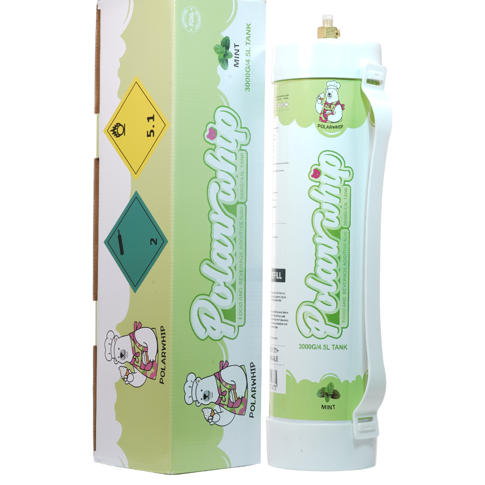 Polar Whip Chargers With Safety Relief Valve 4.5L 3000 GR-Mint (1 pack per Box)