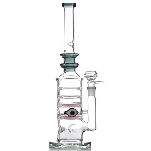 Unbranded Glass W.P. Double Disk with Eye 14.0" (7130)-Black