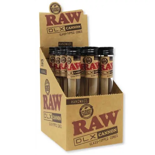 RAW Cones DLX Cannon Glass Tipped