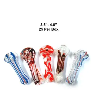 Unbranded Hand Pipe Mix (4703) Glass 3.5" (Pack of 25)