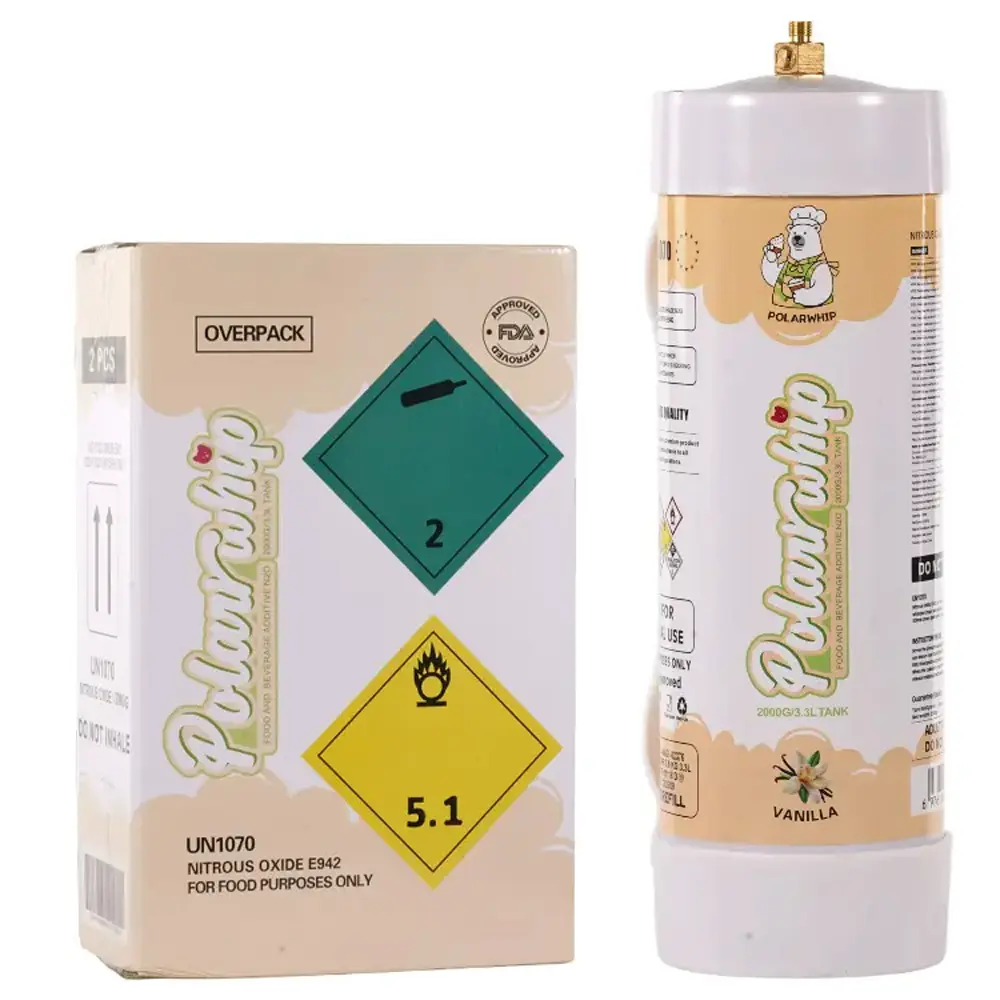 Polar Whip Chargers With Safety Relief Valve 3.3L 2000 GR-Vanilla (2 packs per Box)