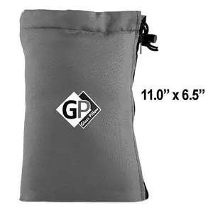 Glass Pillow Bags & Pouches Pouch-11 11.0"-Grey