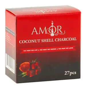 Amor Charcoal Coconut Shell Flats, 27 pcs per Box