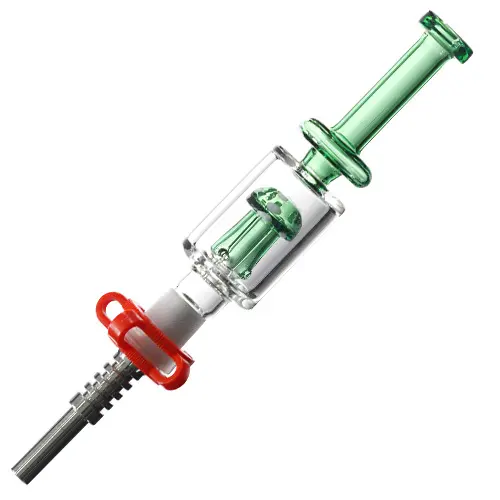 Nectar Collector Mushroom with Tit Nail 5577a 14mm 8" Teal