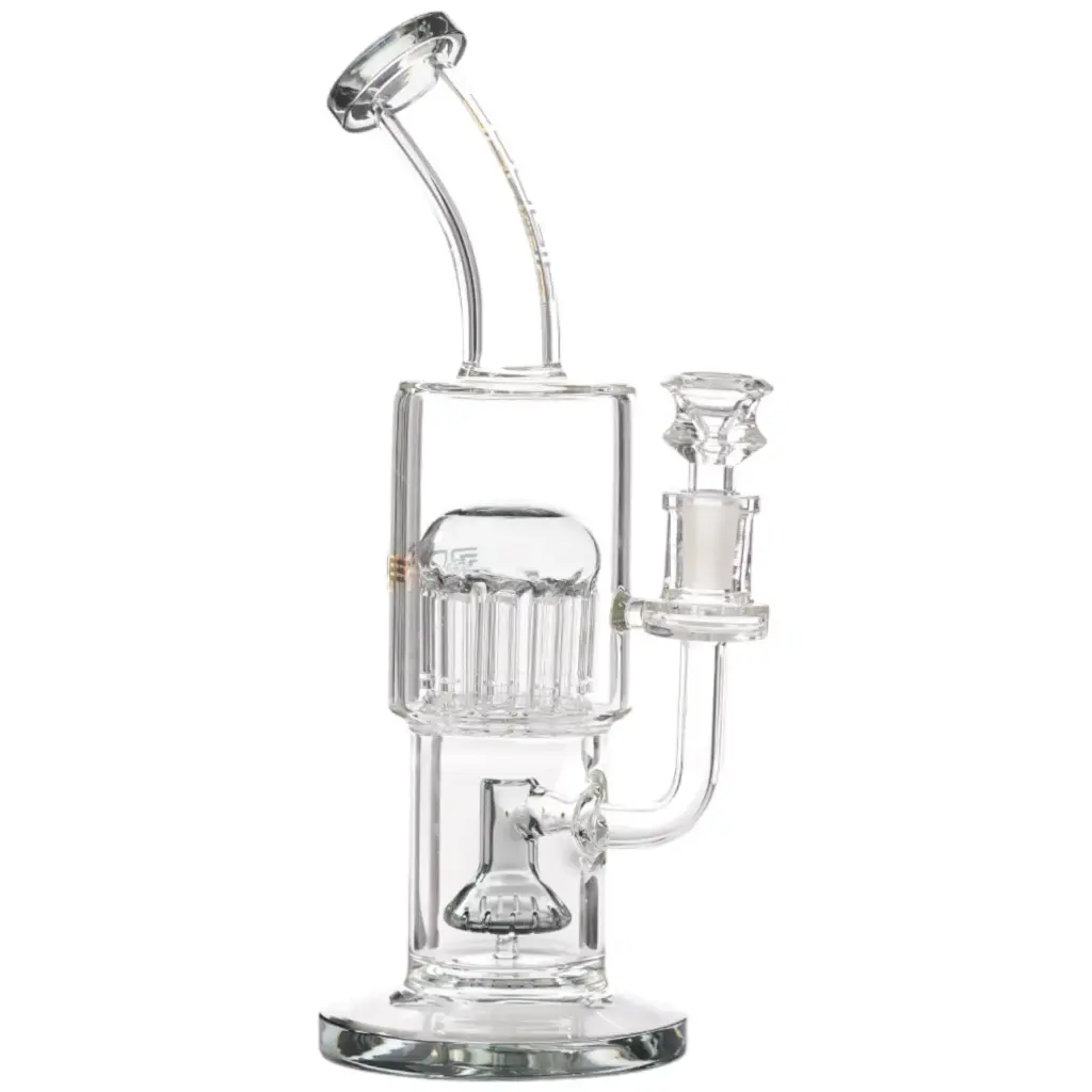 Bougie Glass Shower Bottom Tree Top (8830) 10.0" Grey