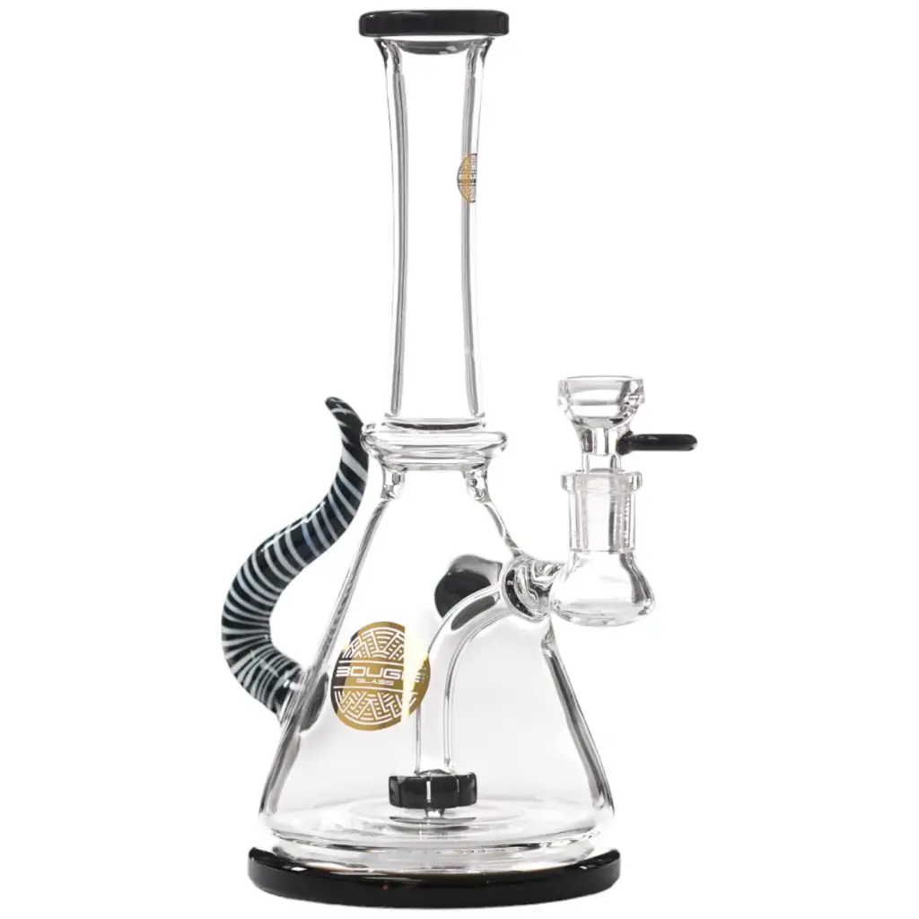 Bougie Glass BK Ball (8836) 10.5" Black