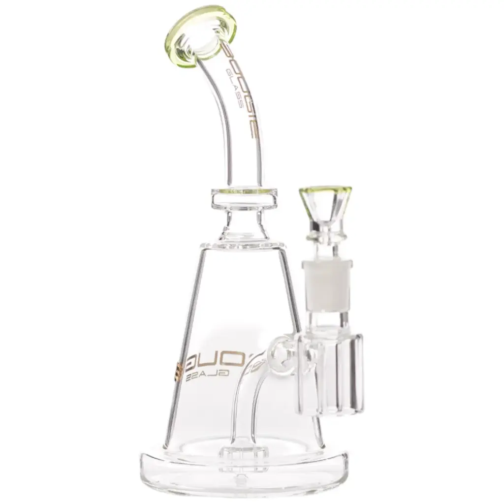 Bougie Glass Perc (8837) 8.5" Lighte Green