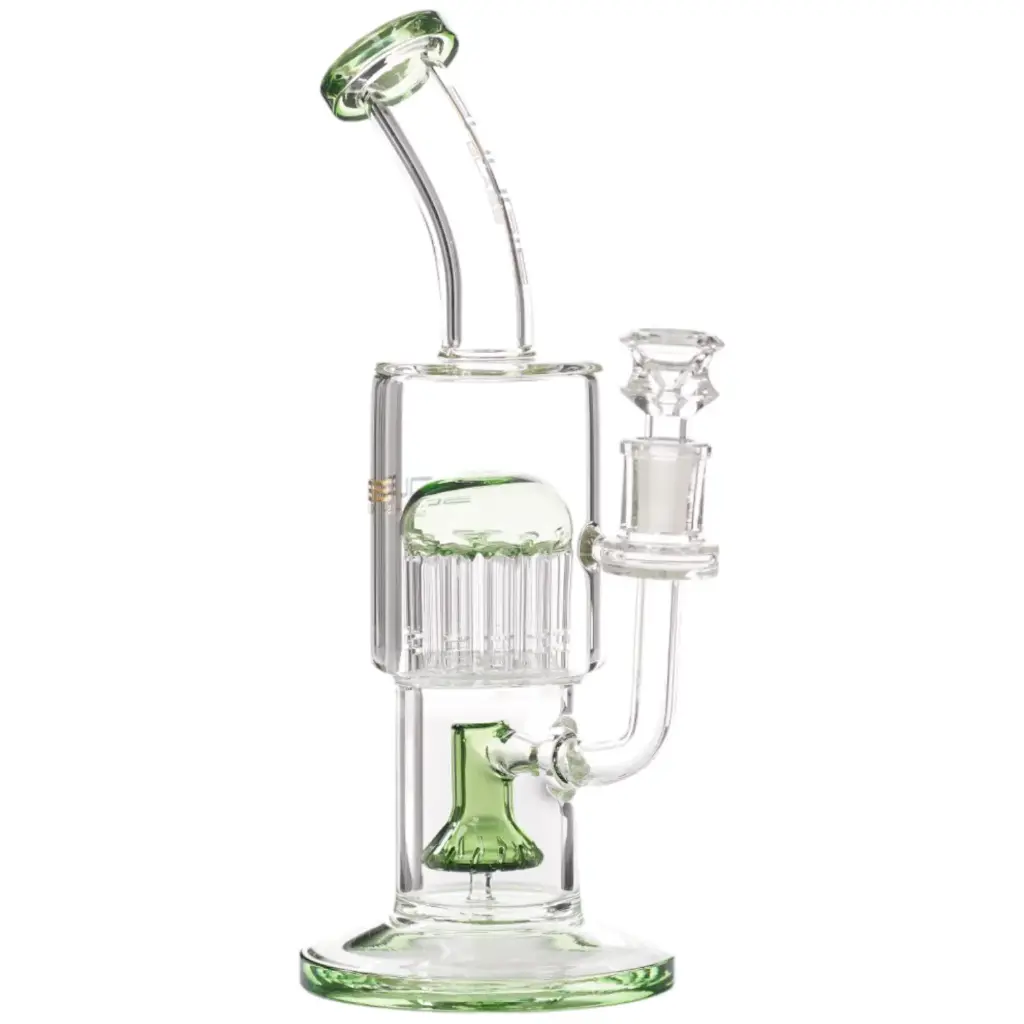 Bougie Glass Shower Bottom Tree Top (8830) 10.0" Green