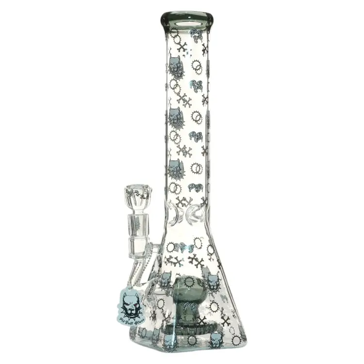 Pit Bull Glass Glass Logo BK (8971) 14.0" Black