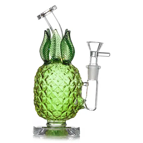 Unbranded Glass Pieapple (8104) 8.0" Green