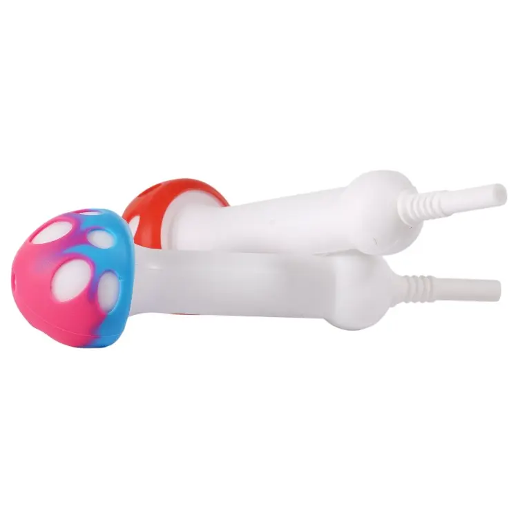 Silicone Nector Collector Mushroom with 10mm Ceramic Tip 5.0" (5 per pack)