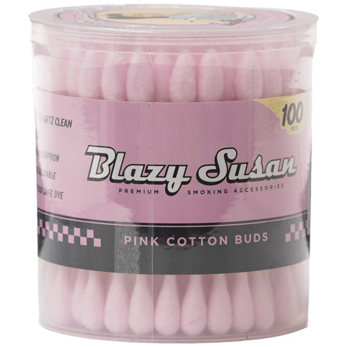 BLAZY SUSAN Pink Cotton Buds 100/1ct
