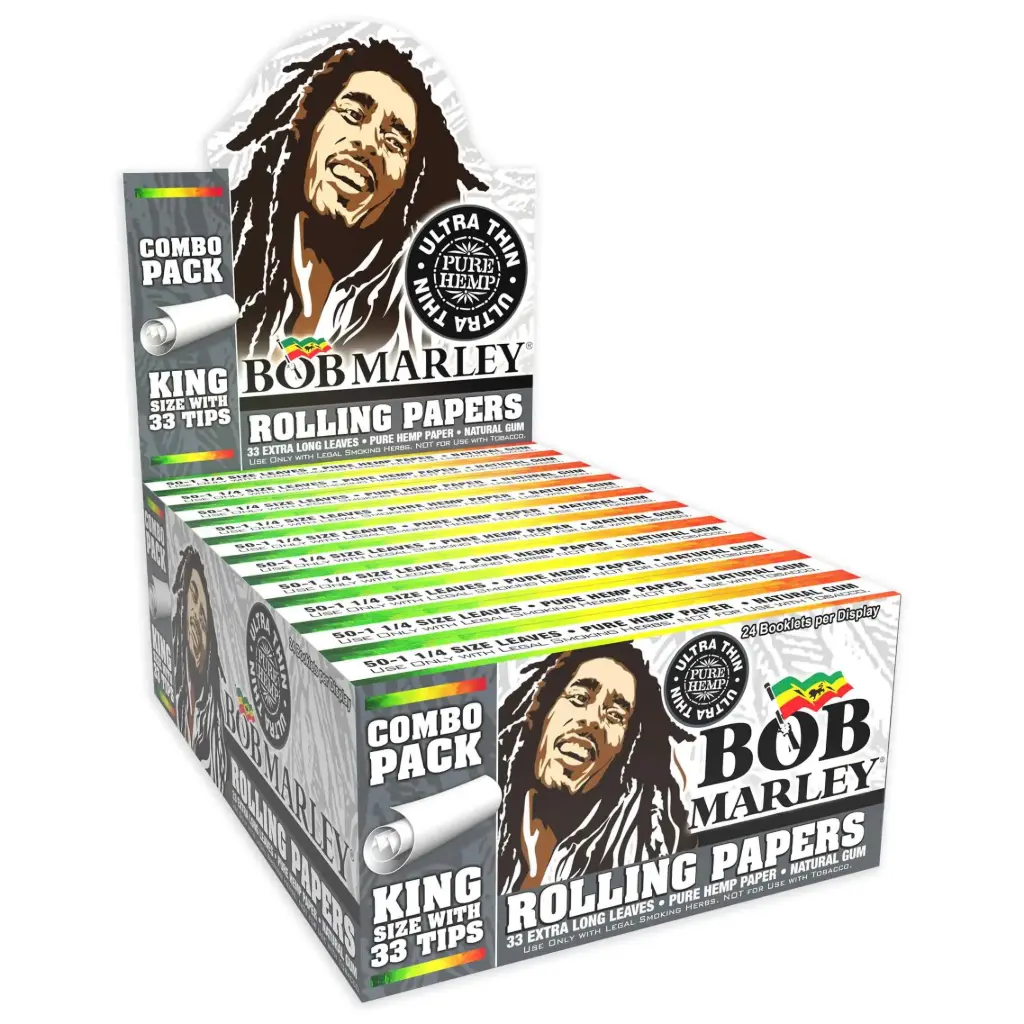 BOB MARLEY Papers Ultra Thin King Size+Tip 33ct