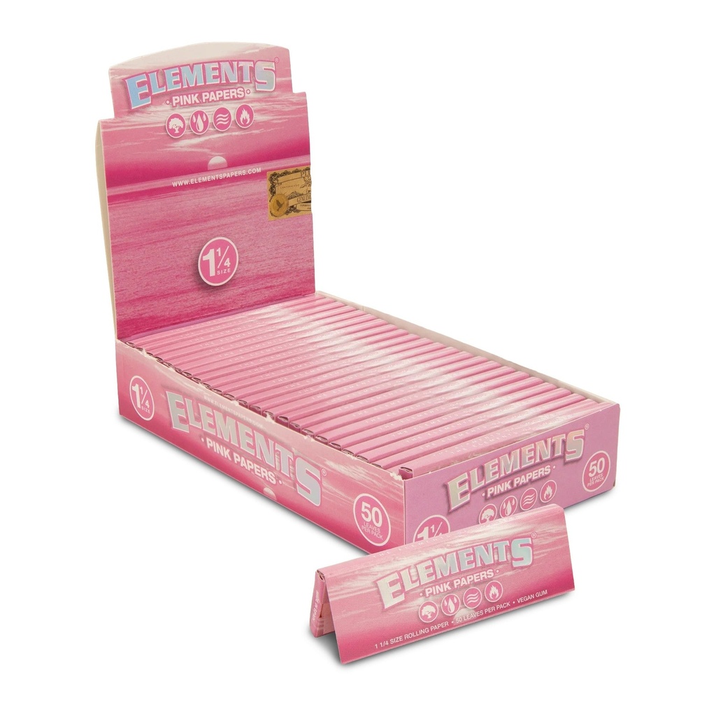 ELEMENTS Pink Papers 11/4 Size 50ct