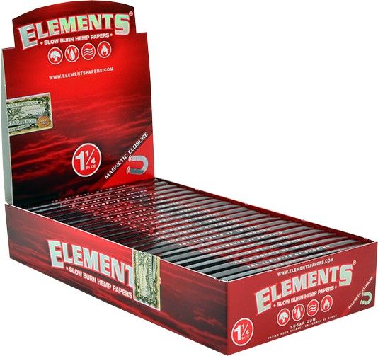 ELEMENTS Red Papers 11/4 Size 25ct