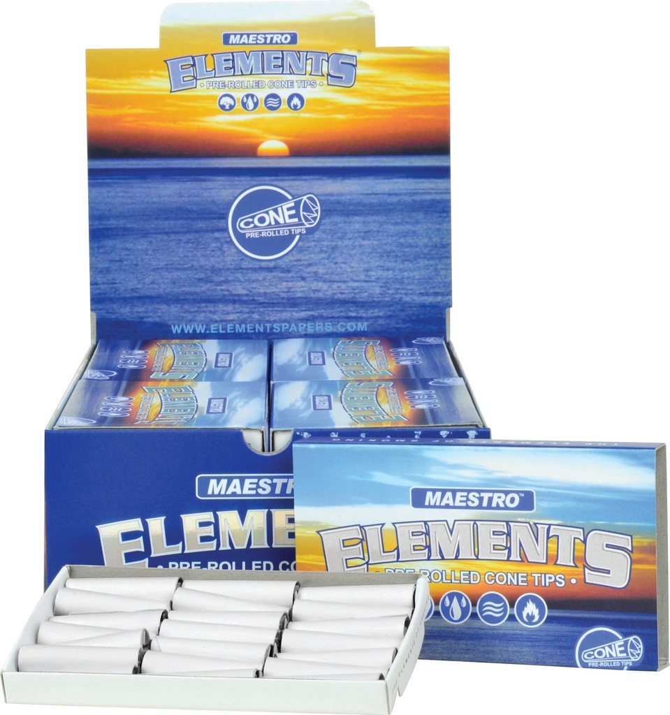 ELEMENTS Tips Maestro Pre-Rolled Cone 20ct