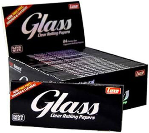 GLASS Clear Rolling Papers King Size 24ct