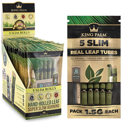 KING PALM Slim 5-Pack Natural 15ct
