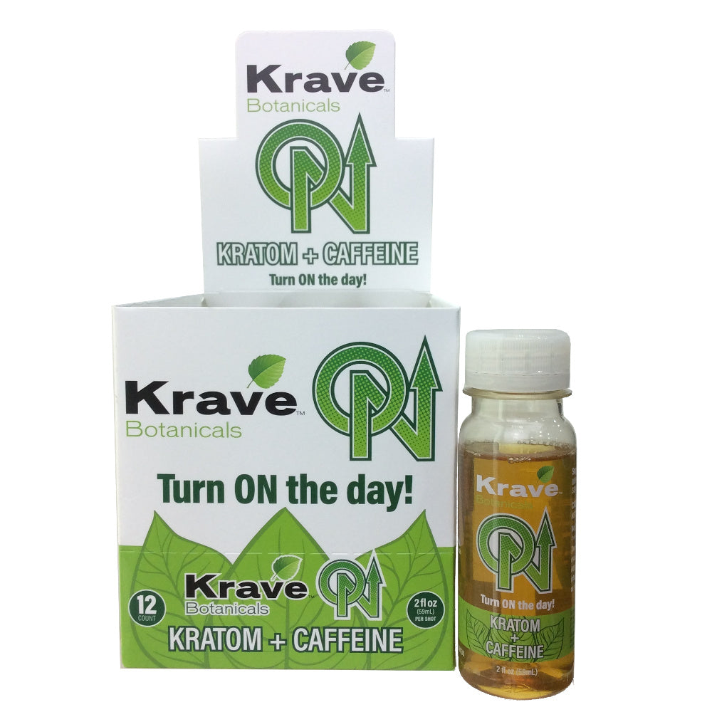 KRAVE Shot Caffeine + Kratom 60ml 12ct