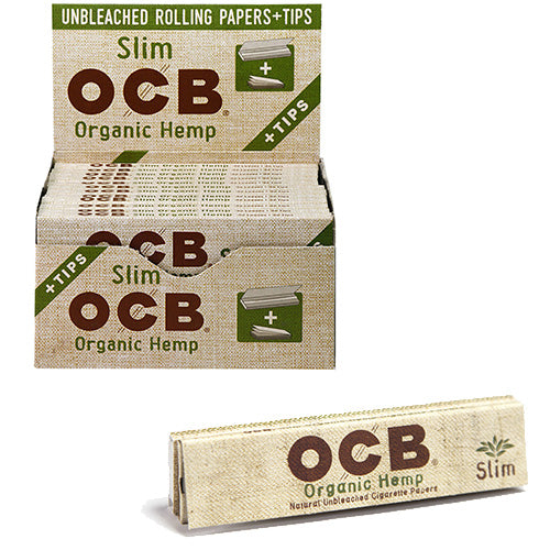 OCB Papers+Tip Organic Hemp King Size Slim 24ct