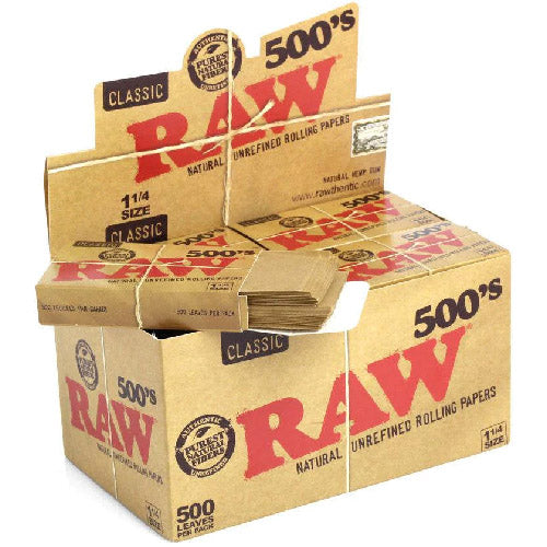 RAW Classic Papers 11/4 Size 500's 20ct