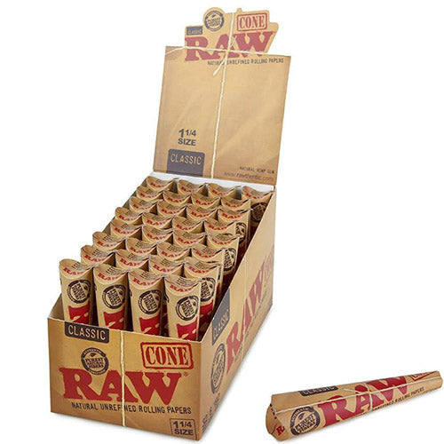 RAW Classic Cones 11/4 Size 6/32ct