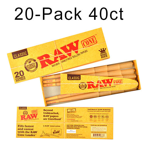 RAW Classic Cones 11/4 Size Tin 8/12ct