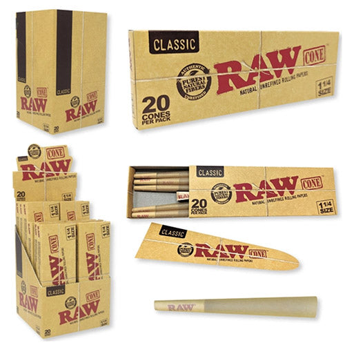 RAW Classic Cones 11/4 Size 20/12ct