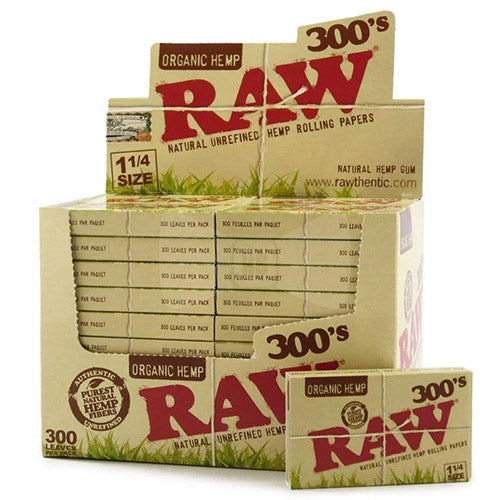 RAW Organic Papers 11/4 Size 300's 40ct